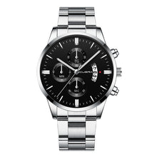 Load image into Gallery viewer, Stainless Steel Black Analog Men Watch