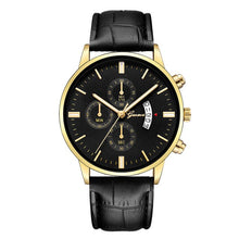 Load image into Gallery viewer, Luxury Stainless Steel Leather Analog Alloy Quartz Men Watch